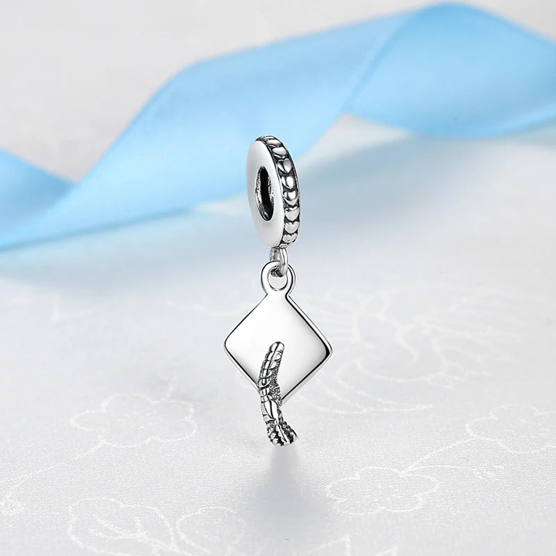Original 925 Sterling Silver Charms Love Anniversary Birthday Pendant Beads Fit Pandora Bracelets Necklaces Women DIY Jewelry