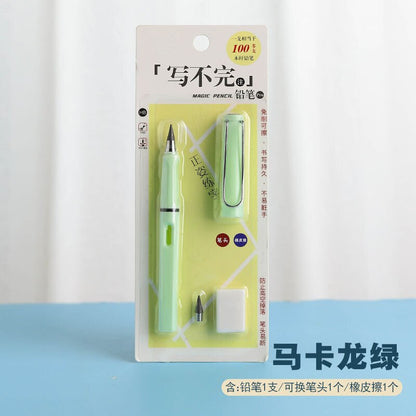 Children's Infinity Pencil Cheap School Supplies Cute Korean Stationery Free Shipping Item HB 0.5mm Mechanical Eternal Pencil