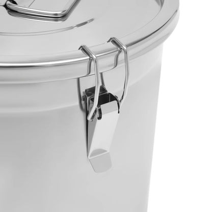 33L Stainless Steel Airtight Rice Bucket Canister Food Storage Container w/ Lid