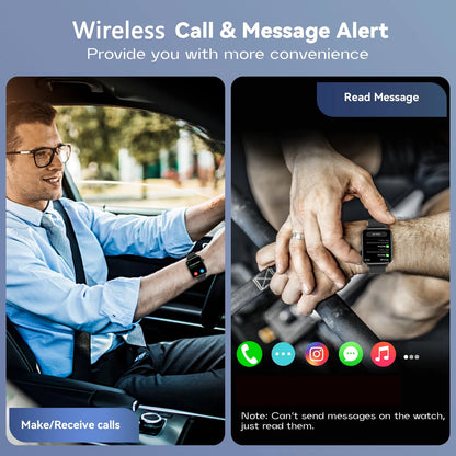 AI Voice Assistant Smart Watch for Men/ Women, 1.9'' HD Screen Activity Tracker with Bluetooth Call/ Remote Photo/ Sleep Mointor