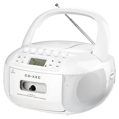 CD Player Boombox Cassette Player Combo with Bluetooth,AM/FM Radio,Stereo Sound with Remote Control,AUX/USB Drive,Tape Recording