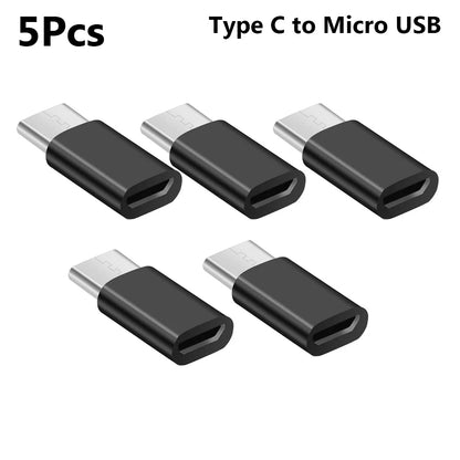 5/10pcs OTG Android Type-c To Micro USB Type C To Usb 3.0 Female Adapter Universal Mobile Phone Data Line Charging Converter