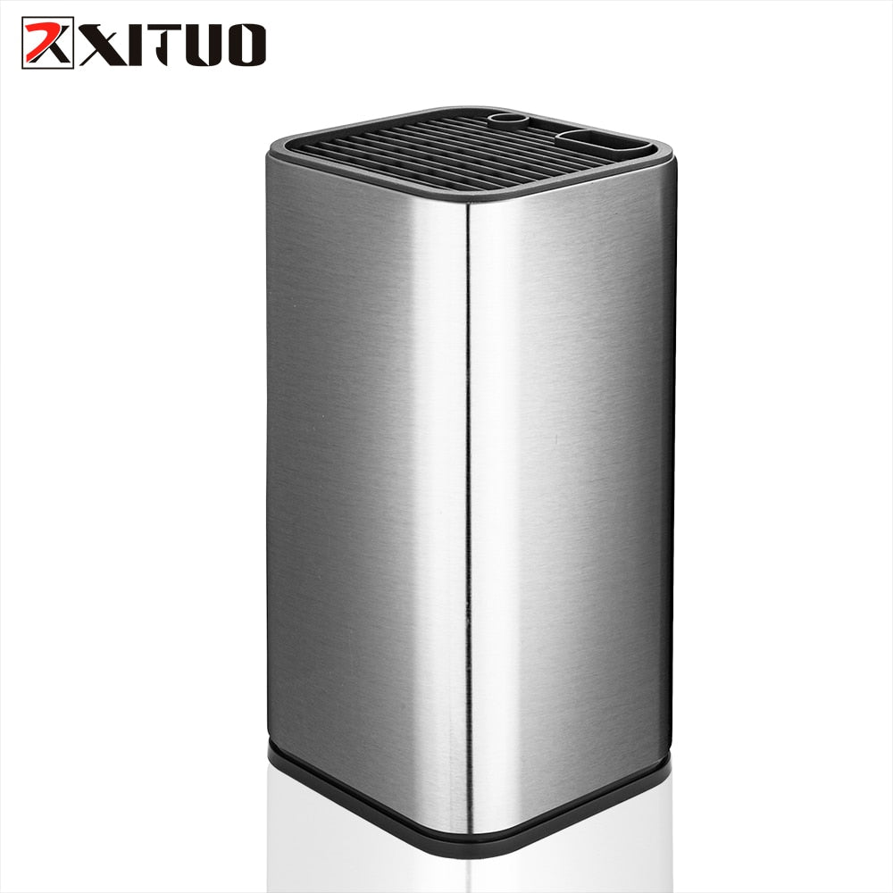 XITUO Stainless Steel Knife Holder  Kitchen Stand Holder Multi-tool High Quality Storage Tool For Damascus Chef Knife Meat Knife