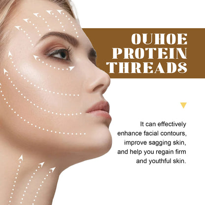 Soluble Protein Threads for Face Lifting Smoothes Fine Lines Improve Skin Elasticity & Firmness Absorbable Collagen Protein Line