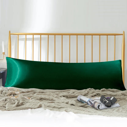 Ntbay Cool and Smooth Satin Long Body Pillowcase with Envelope Closure, Super Soft Body Pillow Cover for Hair and Skin