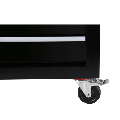 Tool Cart With Drawers,7 Drawers Locking Rolling Tool Chest with Wheels,Mechanic Tool Cabinets for Garage,Large Black Tool Box