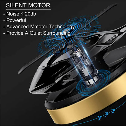 Solar rotating car mounted aircraft fragrance wholesale creative helicopter car mounted fragrance car perfume accessories