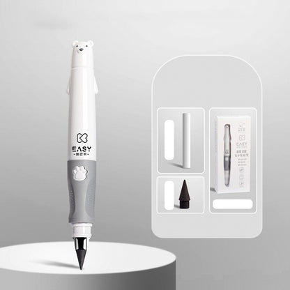 Cute Kids Infinity Pencil Lapiz Infinito Stationery Art Supplies No Ink Magic Pencil lapiz Kawaii Positive Posture Writing Pen