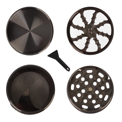 Smoking Herb Cutter 4-layer 63mm Herb Tobacco Grinder Zinc Alloy Manual Hand