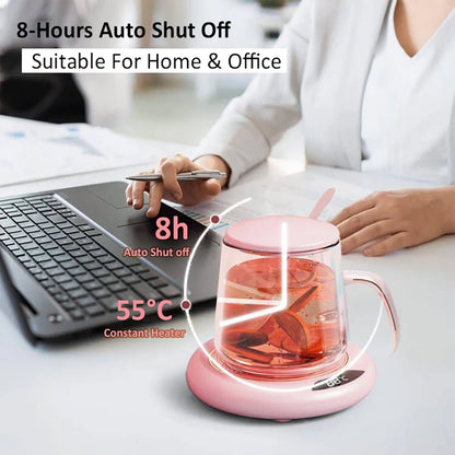 Cup Warmer USB Coffee Cup Heater Electric Milk Tea Cup Heating Coaster Cup Mug Warmer For Home Office USB Desktop Cup heater