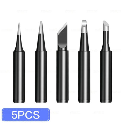 STONEGO Soldering Iron Tips Soldering Bits Black Alloy Plating Suitable for 900M, 936, 937, 938, 969, 8586, 852D