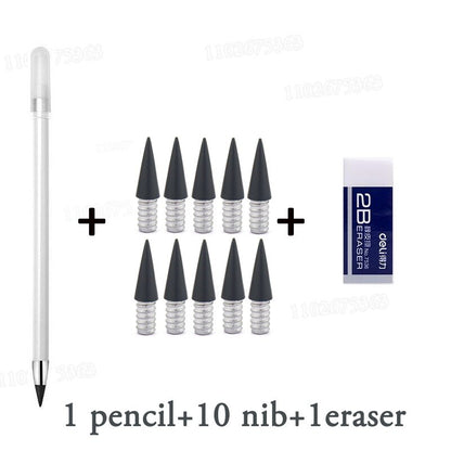 Black Technology Erasable  Infinity Pencil Student Upright No Cutting or Ink Can't Finish Writing Painting Is Not Easily Broken