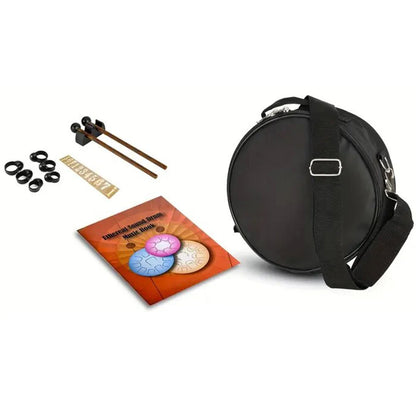 12 Inch 15 Notes Steel Tongue Drum Glucophone Music Drum Ethereal Hand Drum Yoga Meditation Percussion Musical Instruments