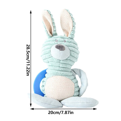 Dog Toy Squeaky Donkey Papa Duck Dog Puppy Chew Toys Making Sound Durable Plush Molar Dog Toy Pet Training For Small Medium Dogs