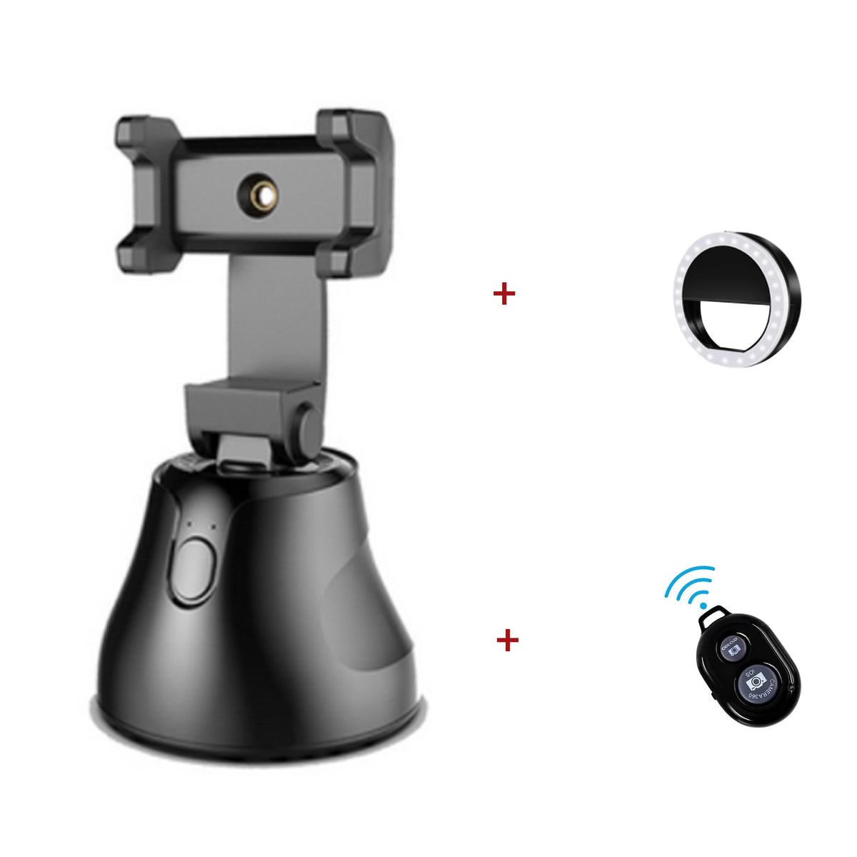 Portable All-in-one Auto Smart Shooting Selfie Stick ,  360 Rotation Auto Face Tracking Object Tracking vlog Camera Phone Holder