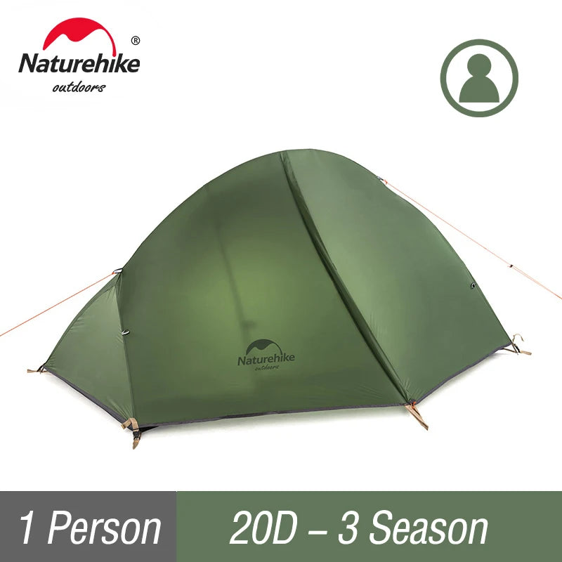 Naturehike Cycling Tent Ultralight 20D Single Person Outdoor Camping Hiking Backpack Sun Shelter Portable Waterproof Tents