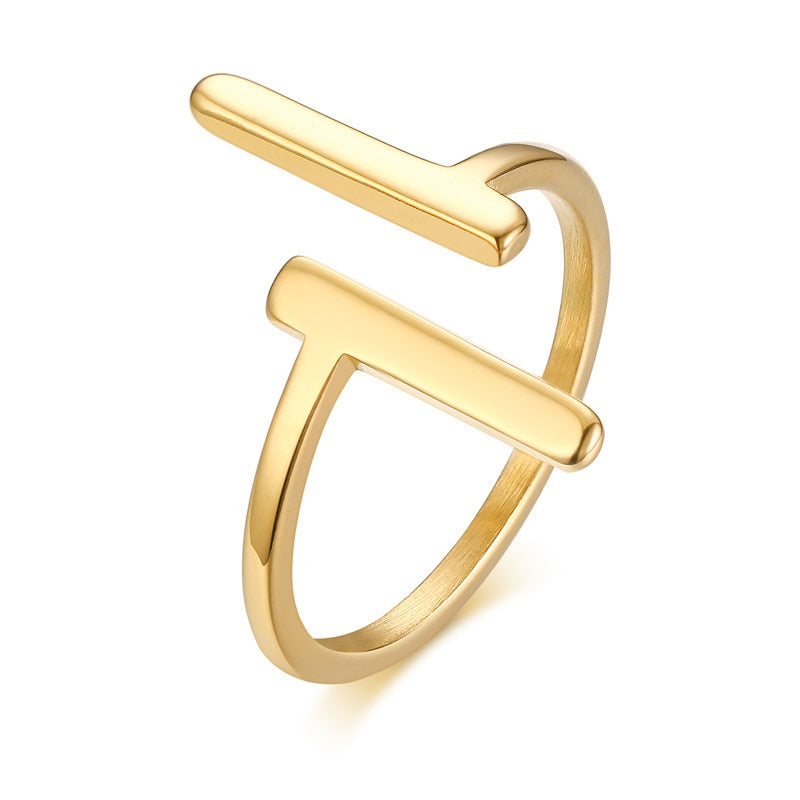 Simple Chevron V Shape Ring For Party 316L Stainless Steel Fashion Jewelry Rings For Women