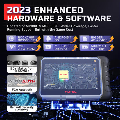Autel MaxiPRO MP808S-TS Car Diagnostic Tools Online ECU Coding TPMS Automotive Scanner Active Test Scan Tool PK MP808BT PRO