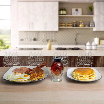 Storage Pot Stand Holder Bee Drip Dispenser Kettle Squeeze Bottle Honey Jar Container