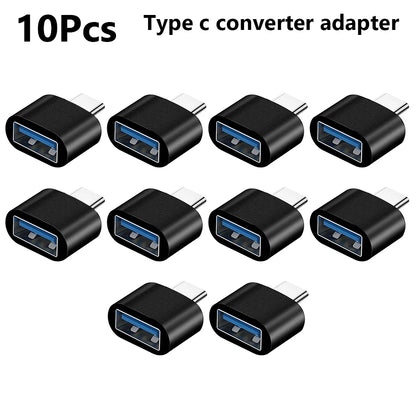 5/10pcs OTG Android Type-c To Micro USB Type C To Usb 3.0 Female Adapter Universal Mobile Phone Data Line Charging Converter