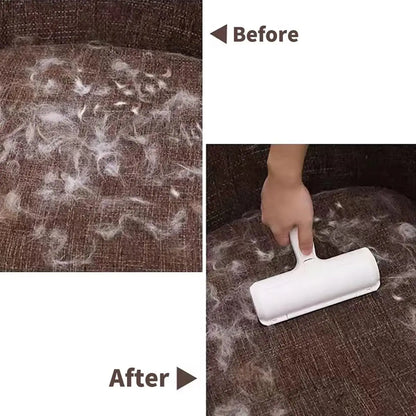 Pet Hair Remover Roller with Self-Cleaning Base