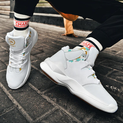 Men's  basketball shoes, breathable and non slip outdoor sports shoes, walking and running basketball shoes