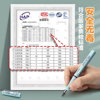 Cute Pencils for Kids Infinity Pencil with Rabbit Pattern Cheap Kawaii Stationery School Supplies Novelty Gifts