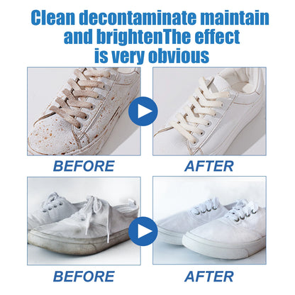 Jue-Fish White Shoes Cleaning Cream Powerful Stain Remover Cleaning Cream Free Sport Canvas Shoes Cleaning Stain Remover