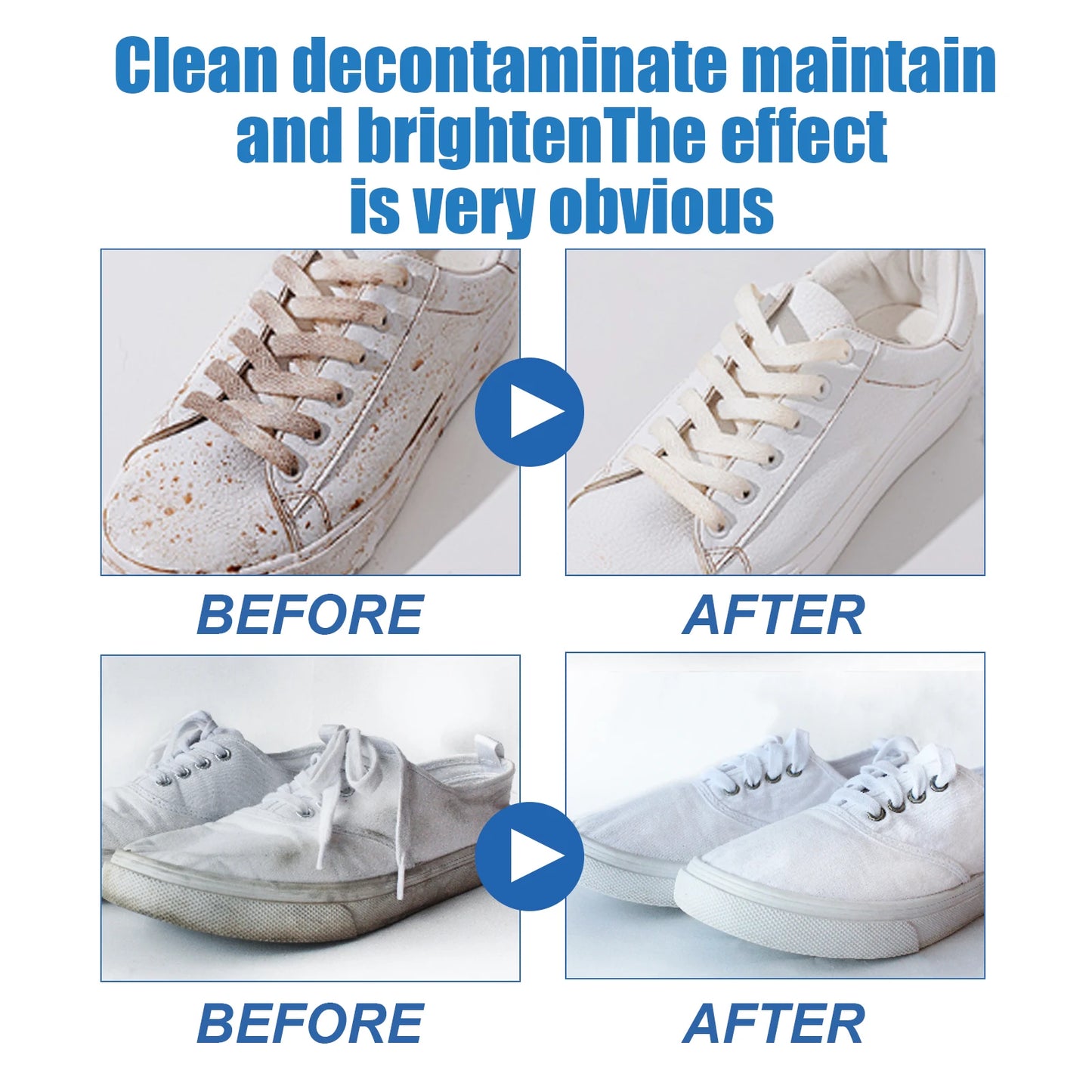 Jue-Fish White Shoes Cleaning Cream Powerful Stain Remover Cleaning Cream Free Sport Canvas Shoes Cleaning Stain Remover