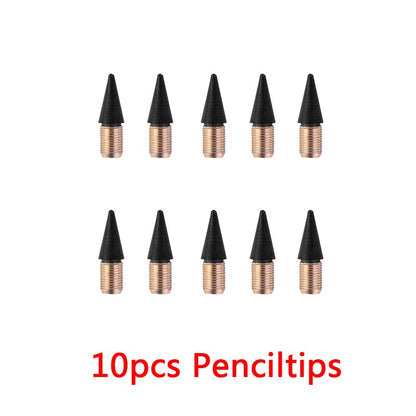 Eternal pencil For Kids Cute Pens Painting Art Office&School Supplies Infinity Pencils Tips Refill Set Stationery