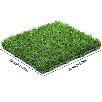 30cm Artificial Grassland Grass Lawn Turf Grass DIY Green Fake Plant Suspended Simulated Flocking Landscape Garden Decorations