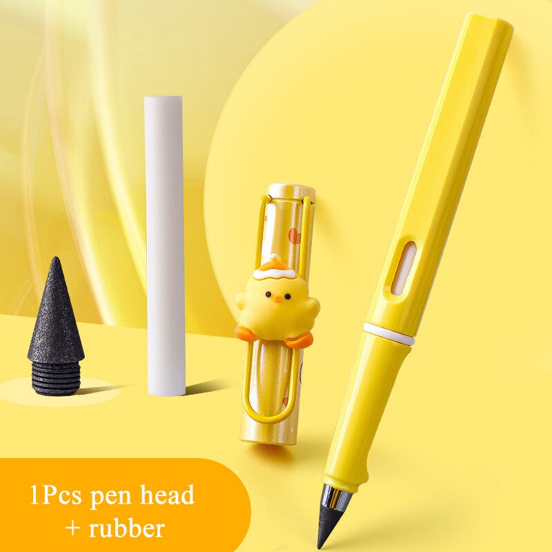 Cute Infinity Pencil Stationery Lapiz Infinito New Technology Painting No Ink Writing Pen Stylo Art Supplies Kawaii Magic Pencil