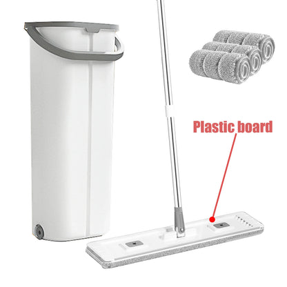 Floor washing mop,, Mop Buckets Separate Clean and Dirty Water,with Bucket Hand Free Lazy Cleaning Mop House Cleaning