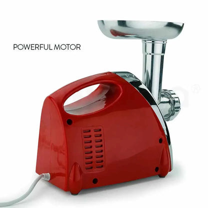 Powerful 2800 Watts Electric Meat Mincer Grinder Sausage Maker Filler Kitchen Mincing Machine Stainless Steel Red