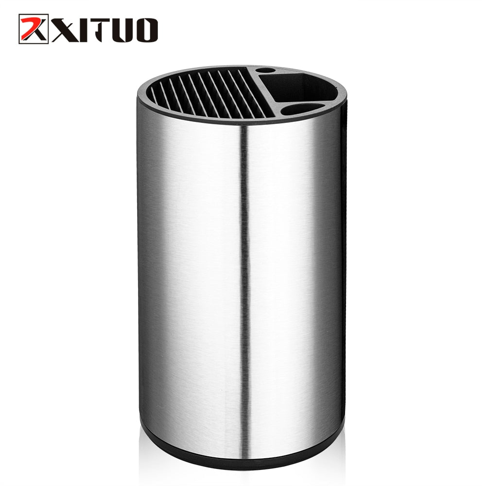 XITUO Stainless Steel Knife Holder  Kitchen Stand Holder Multi-tool High Quality Storage Tool For Damascus Chef Knife Meat Knife