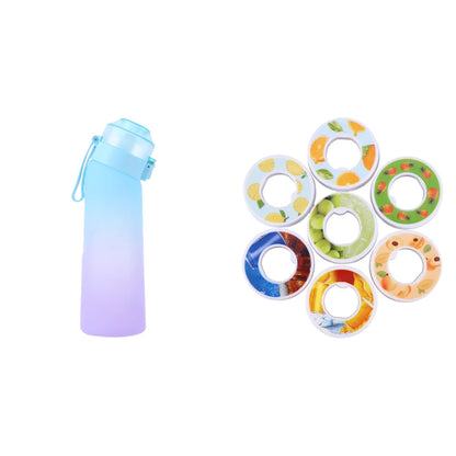 650ml Air Water Bottle with 7 Flavour Pods BPA Free,0 Sugar 0 Calorie Sports Water Bottles Drinking Cup for Fitness, Outdoor
