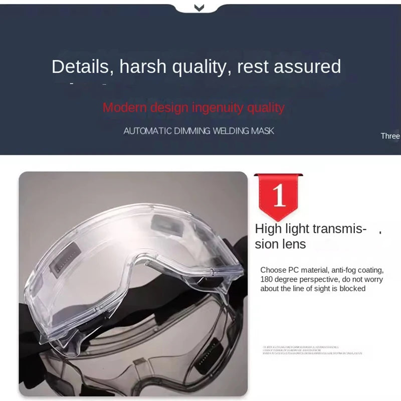 Protective Anti-Fog Anti-splash Goggle Dust-Proof Wind-Proof Work Lab Eyewear Eye Protection Safety Research Glasses Clear Lens