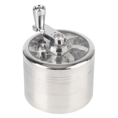 Tobacco Grinder 61MM 4-Layer Hand Tools Spice Cutter Aluminum Alloy Smoking Herb Cutter Latest Lightning-Shaped Portable