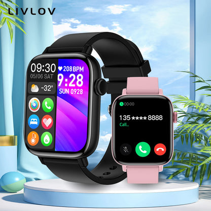 AI Voice Assistant Smart Watch for Men/ Women, 1.9'' HD Screen Activity Tracker with Bluetooth Call/ Remote Photo/ Sleep Mointor