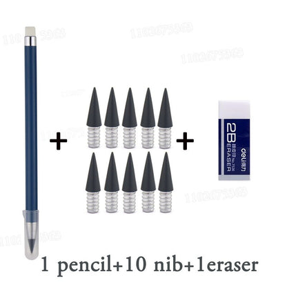 Black Technology Erasable  Infinity Pencil Student Upright No Cutting or Ink Can't Finish Writing Painting Is Not Easily Broken