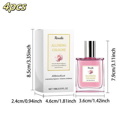 ROXELIS Rose Pheromone Perfume Rose Fresh and Elegant Perfume Date Atmosphere Charm Lasting Fragrance Lady Perfume Spray 0.51 oz
