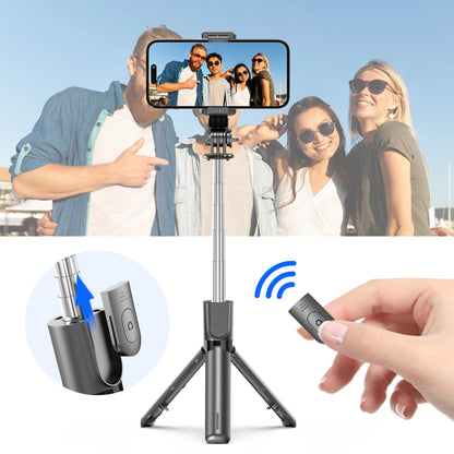 F01 Wireless Bluetooth Remote Mini Tripod Selfie Stick Handheld Adjustable Stabilizer Tripod Phone Stand for iPhone Android