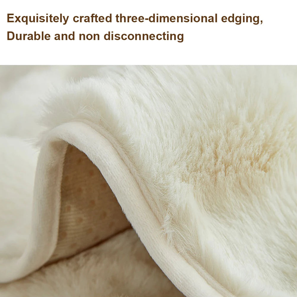 Plush Recliner Cover Comfortable Recliner Single Sofa Warm Cushion Washable Household Sofa Cover Chair Couch Cover Winter Padded