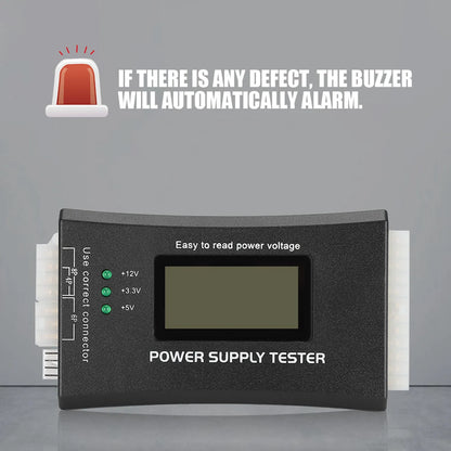 ATX Power Supply Computer Host Inspection and Maintenance Tester Tool with LCD Display Computer ATX Tester Computer Diagnostic