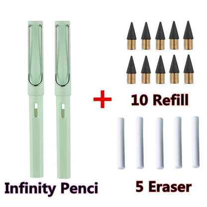 Children's Infinity Pencil Cheap School Supplies Cute Korean Stationery Free Shipping Item HB 0.5mm Mechanical Eternal Pencil