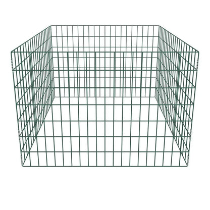 39.4x39.4x27.6 Square Mesh Garden Composter - Efficient Outdoor Compost Bin for Easy Recycling