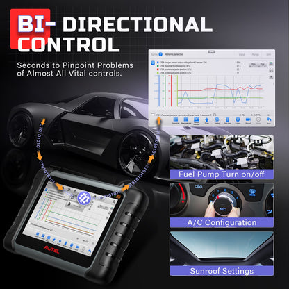 Autel MaxiPRO MP808S-TS Car Diagnostic Tools Online ECU Coding TPMS Automotive Scanner Active Test Scan Tool PK MP808BT PRO