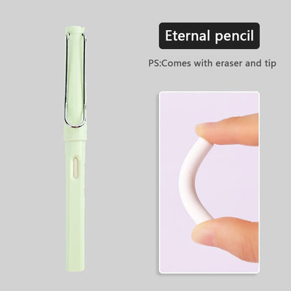 Eternal pencil For Kids Cute Pens Painting Art Office&School Supplies Infinity Pencils Tips Refill Set Stationery