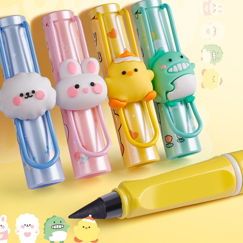 Cute Infinity Pencil Stationery Lapiz Infinito New Technology Painting No Ink Writing Pen Stylo Art Supplies Kawaii Magic Pencil