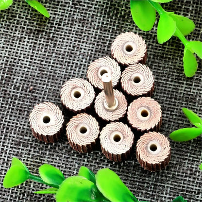 DRELD 10Pcs Dremel Accessories 240-Grit Sanding Flap Disc Grinding Sanding Flap Wheels Brush Sand Rotary Tool 10 x 10x 3mm